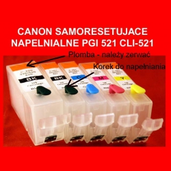 Instrukcja użytkowania kartridży samoresetujących do Canon