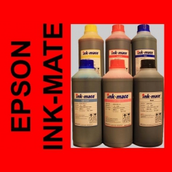 Zestaw 6 x 1 Litr atrament zamiennik INK-MATE barwnikowy do Epson seria P/R/RX/XP/L